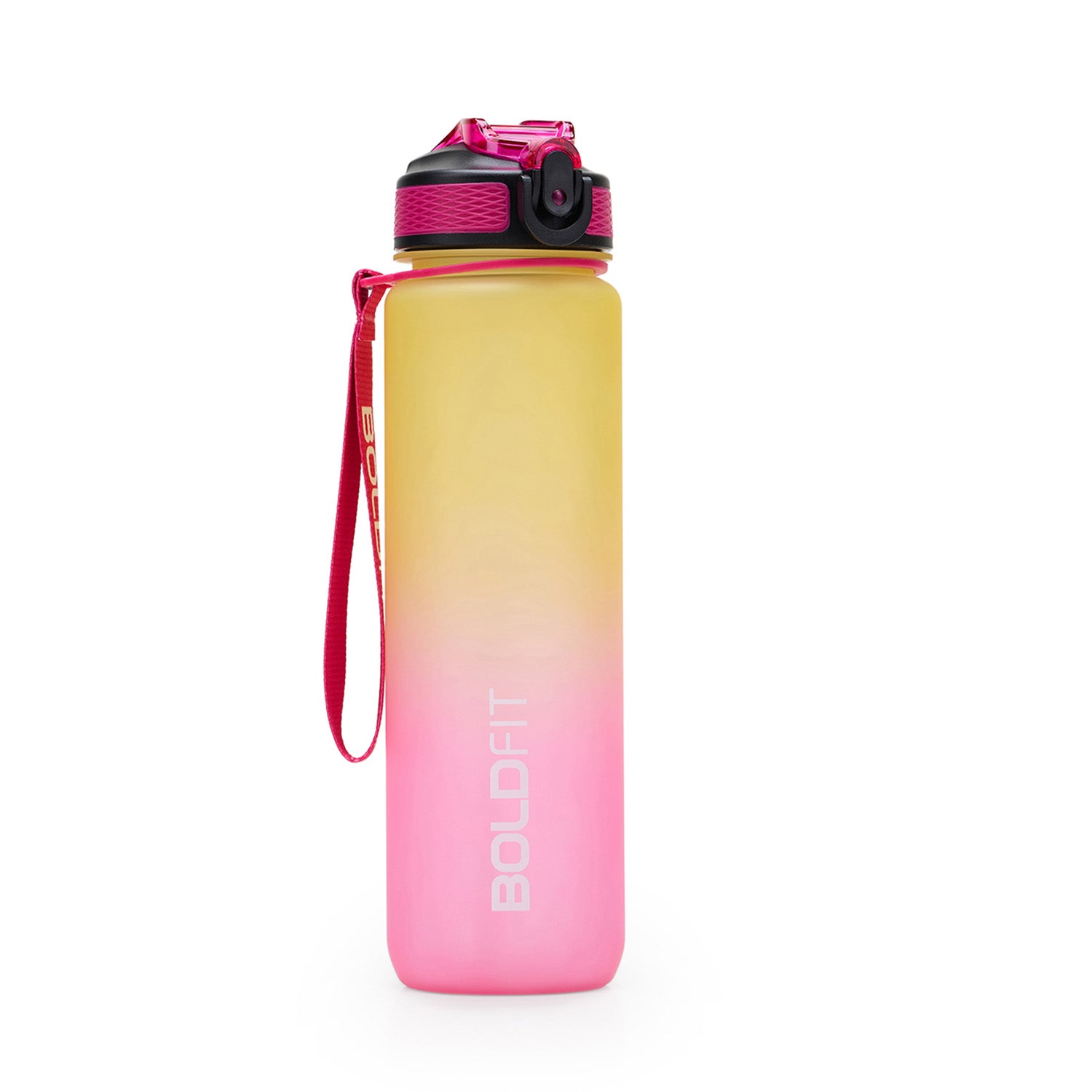 Aqua Motivational Bottle Yellow Pink - 1L