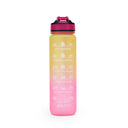 Aqua Motivational Bottle Yellow Pink - 1L