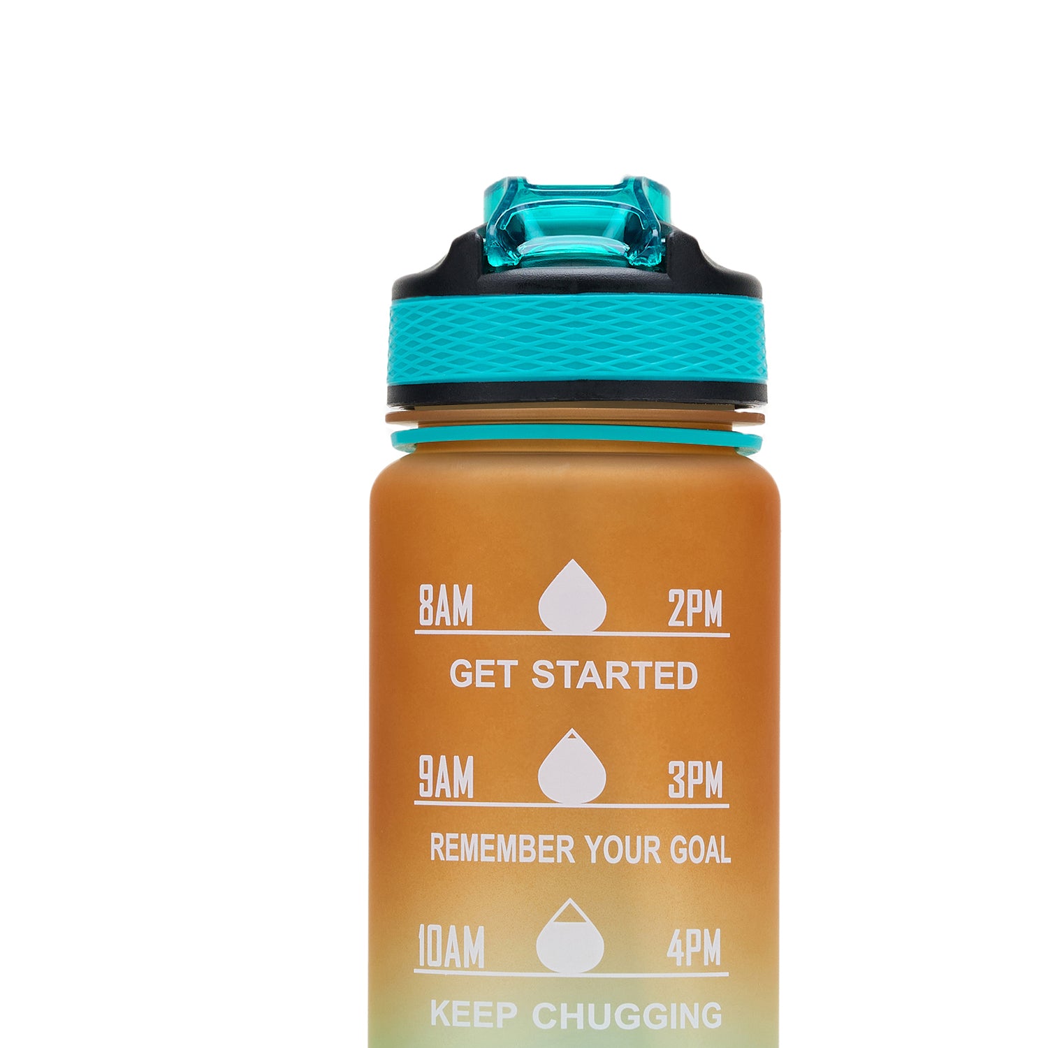 Aqua Motivational Bottle Orange Green - 1L