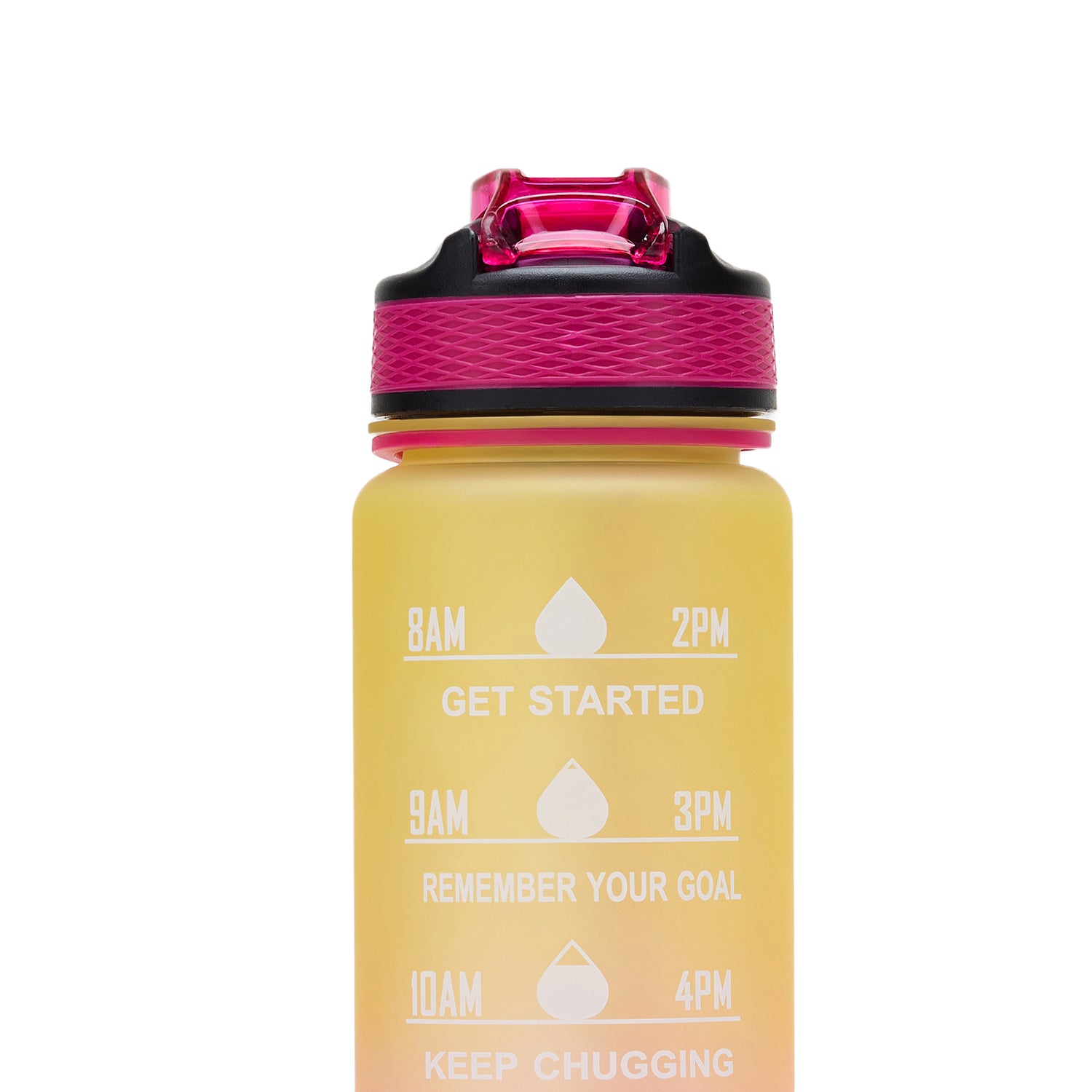 Aqua Motivational Bottle Yellow Pink - 1L