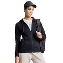 AeroFleece Womens Full Zipper Jacket - Black