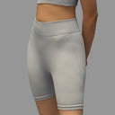Limitless snatched mid waisted ribbed shorts - Grey