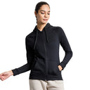 AeroFleece Womens Full Zipper Jacket - Black