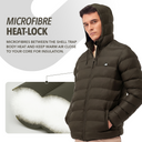 Sherpa Nylon Puffer Jacket -Olive