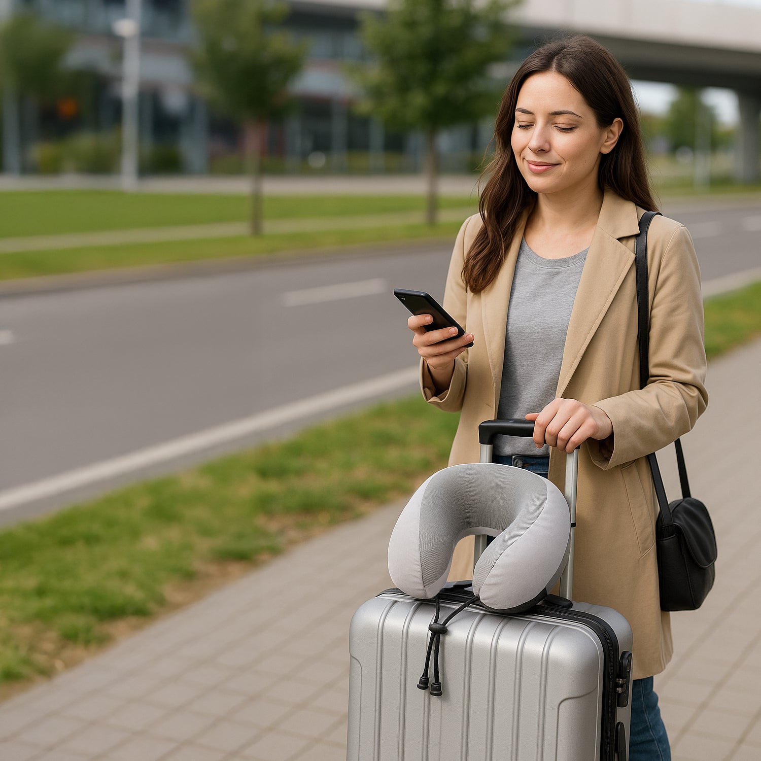 Neck Pillow for Travel - Grey