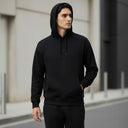 Men Jet Black Hoodie