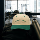 Washed Caps  White Green Dumbbells & Drama