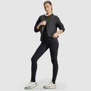 Women Jet Black Sweat Shirt