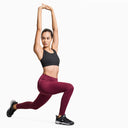 Womens Limitless Leggings - Burgundy