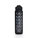 Aqua Motivational Bottle Black - 1L