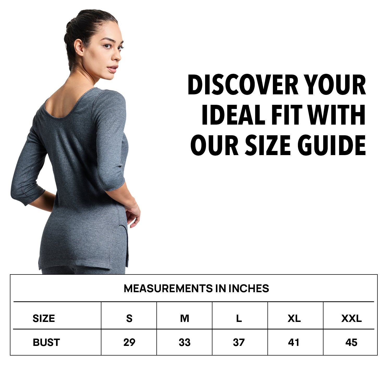 Womens ThermaCore Thermal Top - Grey