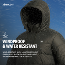 Sherpa Nylon Puffer Jacket -Olive