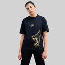 Official CSK Leo Womens T-shirt - Black/Gold