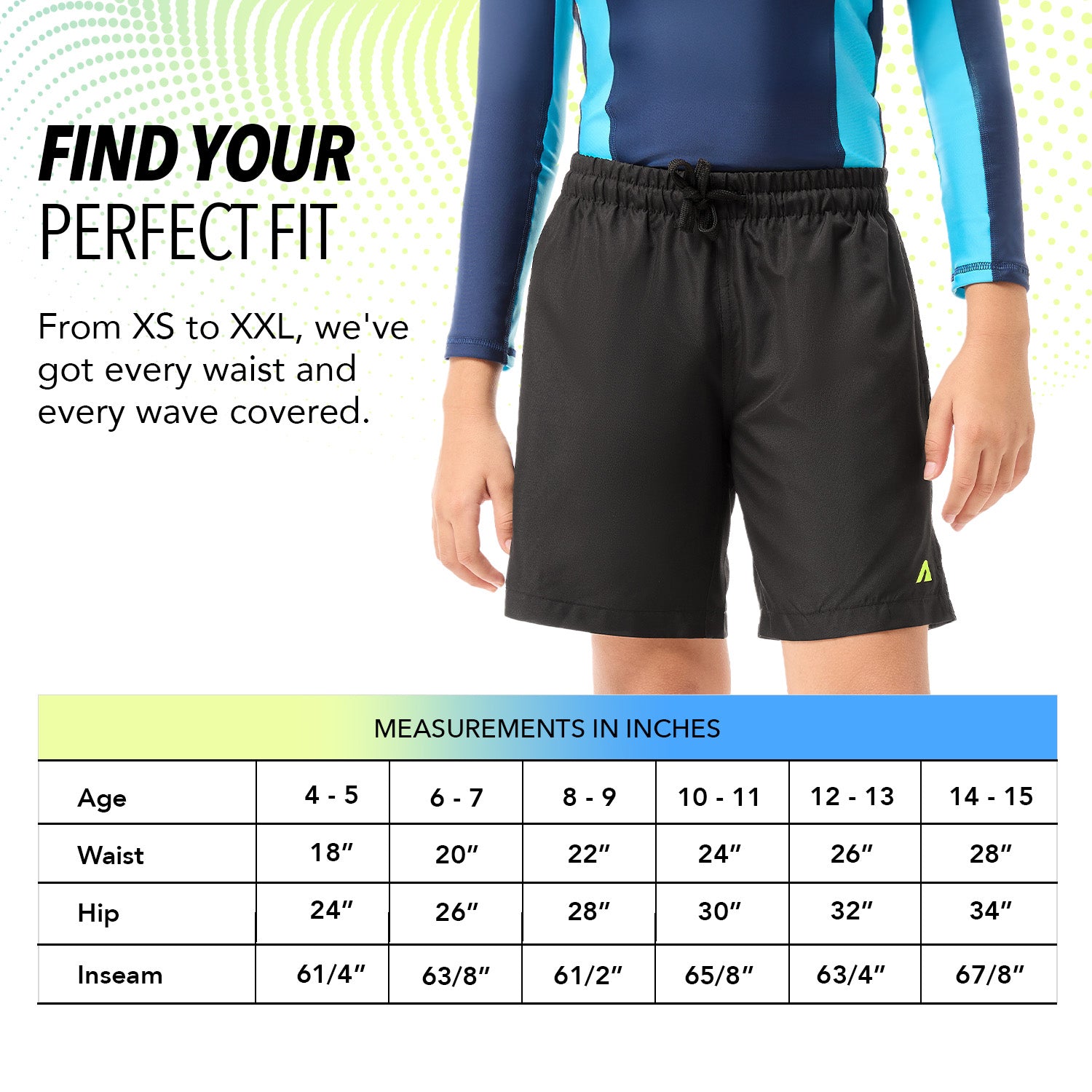 Swimwear Shorts for Boys - Black