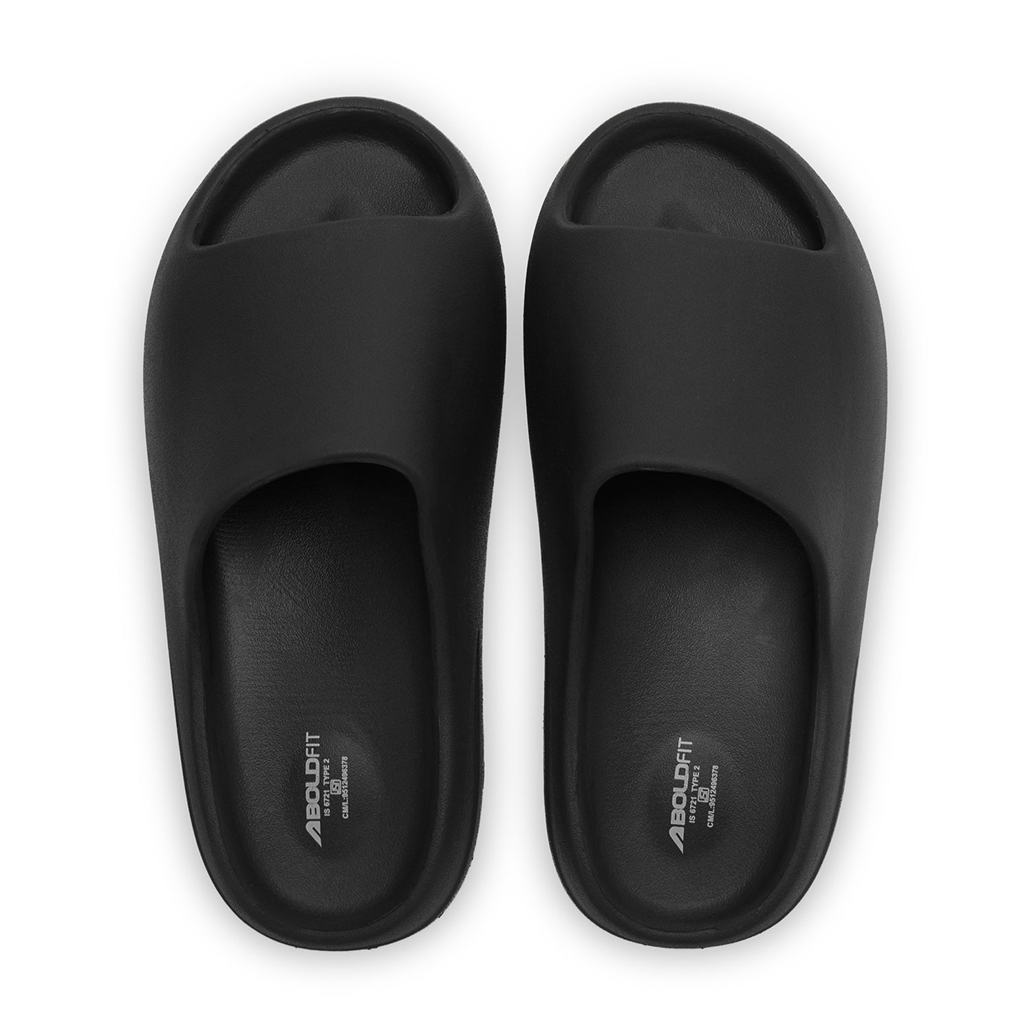 Boldfit Footwear Men Slidrx Eva Black