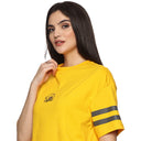 Official CSK Thala Womens Oversized T-Shirt - Yellow