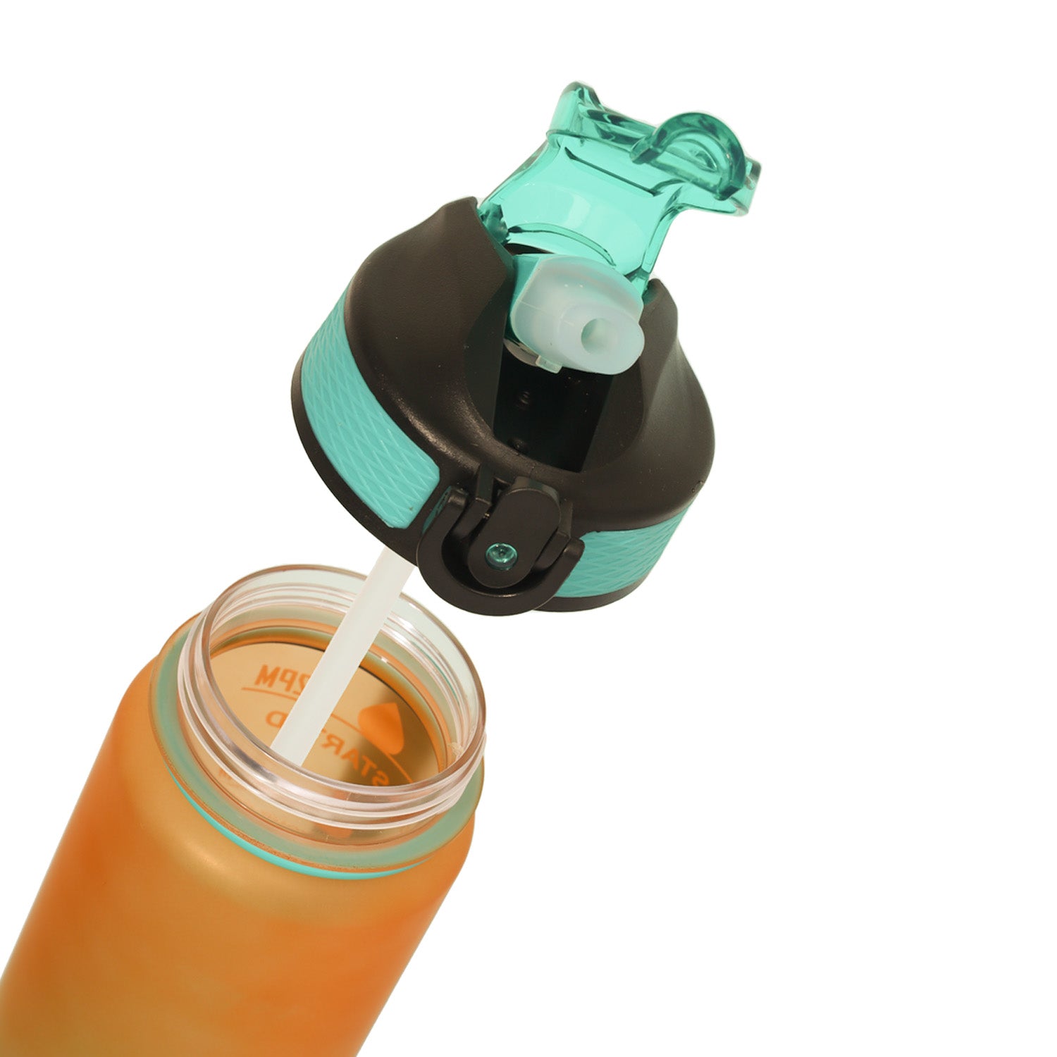 Aqua Motivational Bottle Orange Green - 1L