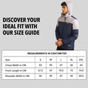 Mens Winter Bomber Jacket - Blue/Grey