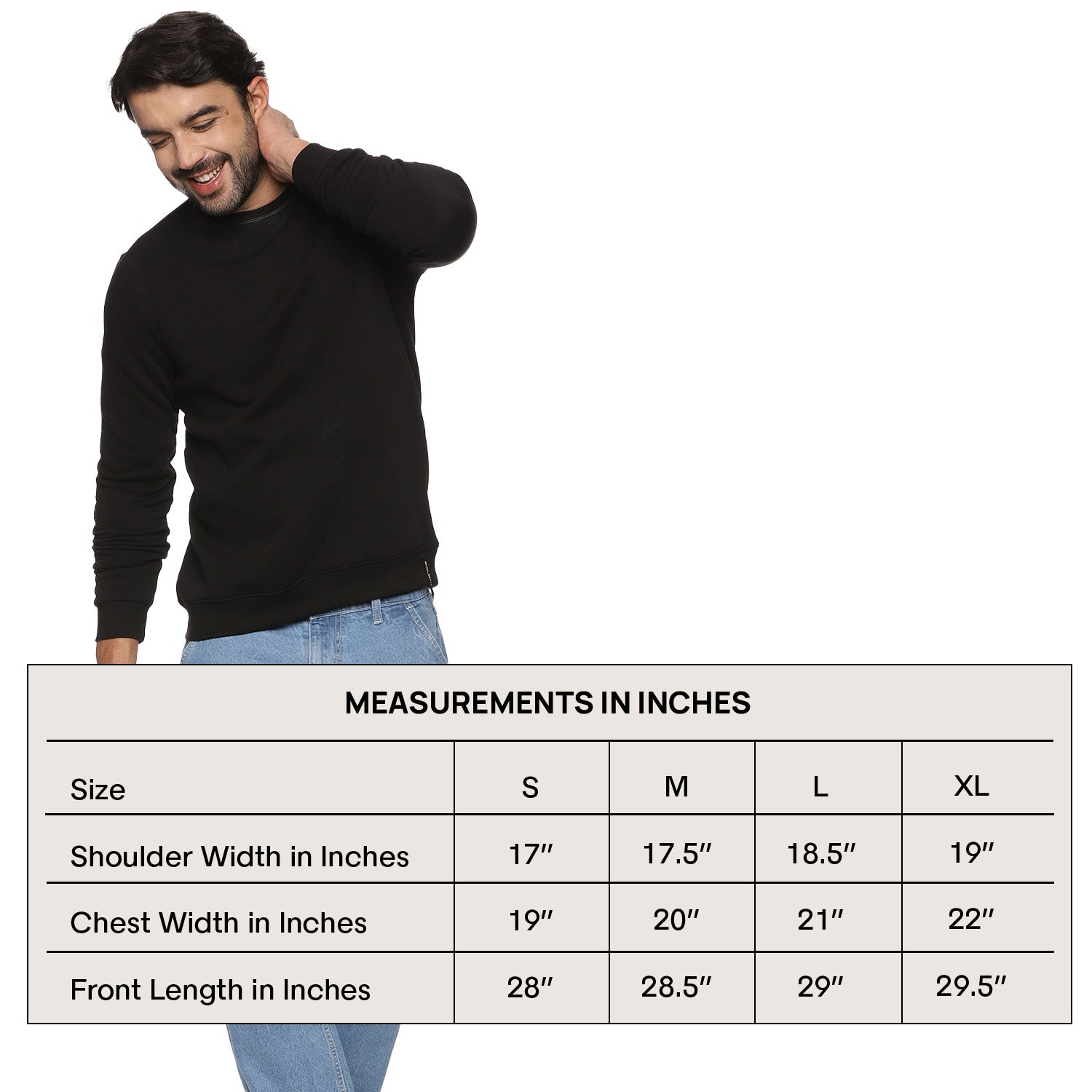 Half-zipper Sweatshirt for Men - Black