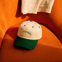 Washed Caps  White Green Chasing Reps