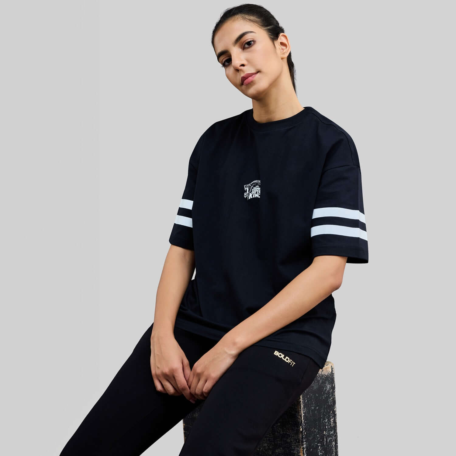For a Reason - Official CSK Womens Thala Oversized Tee Combo