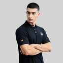 Official CSK Mens Polo T-shirt - Black