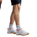 Archer Badminton Shoes - White/Orange