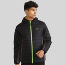 Mens Winter Bomber Jacket - Charcoal Black