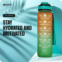 Aqua Motivational Bottle Orange Green - 1L