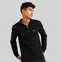 Half-zipper Sweatshirt for Men - Black