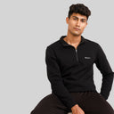 Half-zipper Sweatshirt for Men - Black