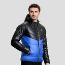 Storm Mens Puffer Jacket - Black/Blue