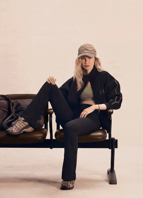 Straight Pants with Pockets- Black — styled for everyday