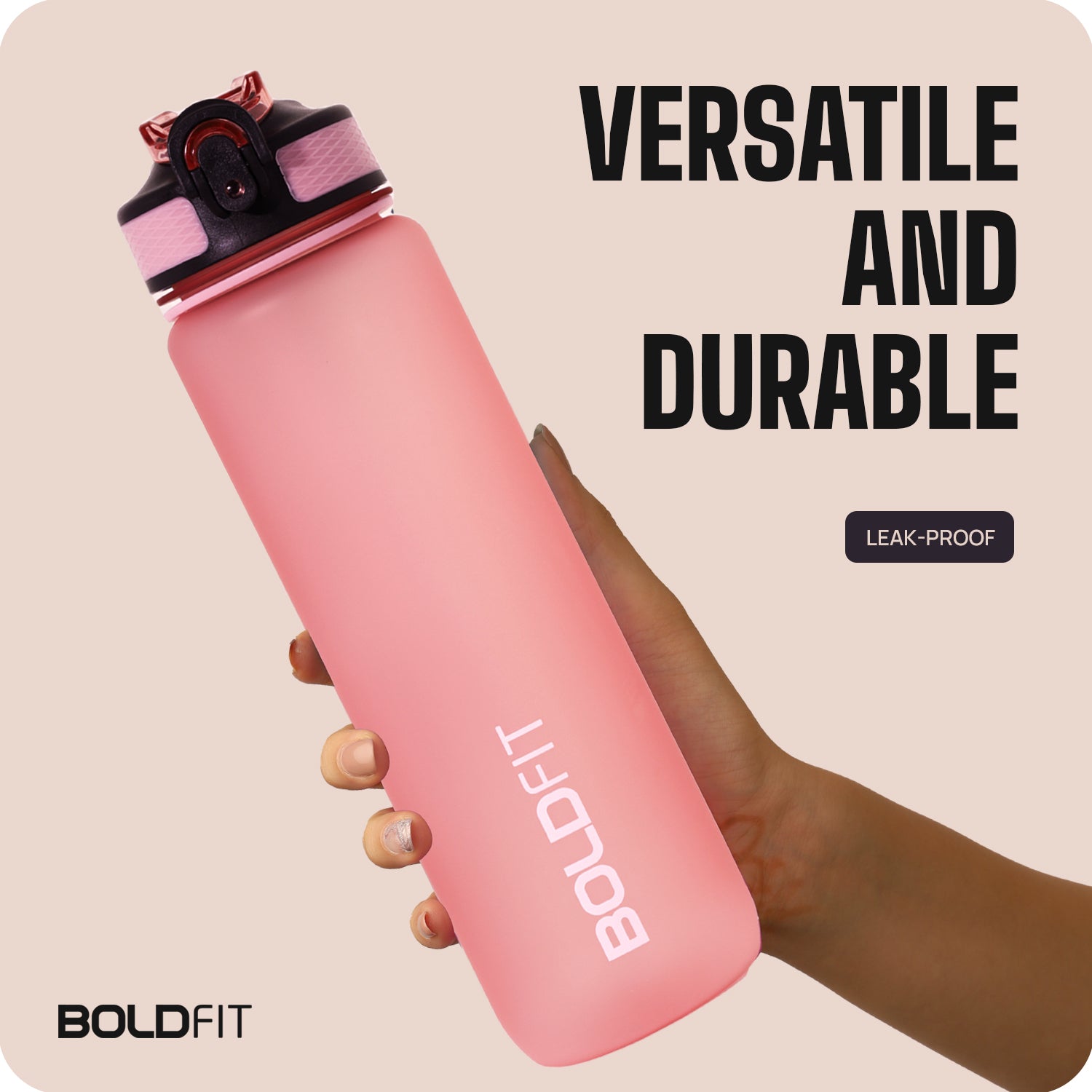 Aqua Motivational Bottle Pink - 1L