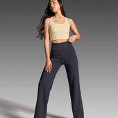 Wide Leg Pants with Pockets - Black