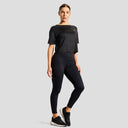 Intense Womens Cropped Tee - Black