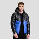 Storm Mens Puffer Jacket - Black/Blue
