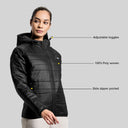 Polar Womens Puffer Jacket - Black