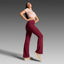 Straight Pants with Pockets- Burgundy