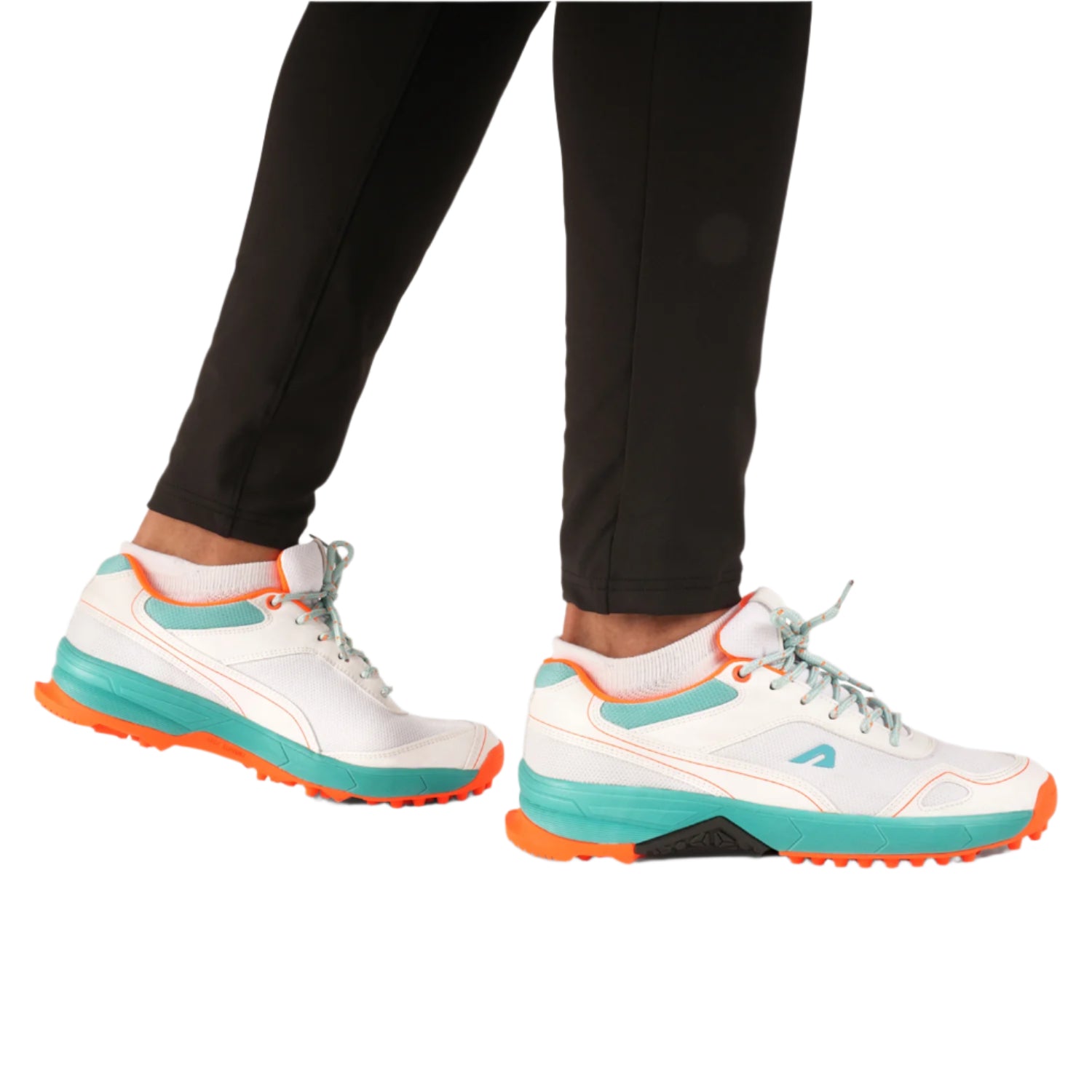 TurfPro Cricket Shoes - Mint-Orange