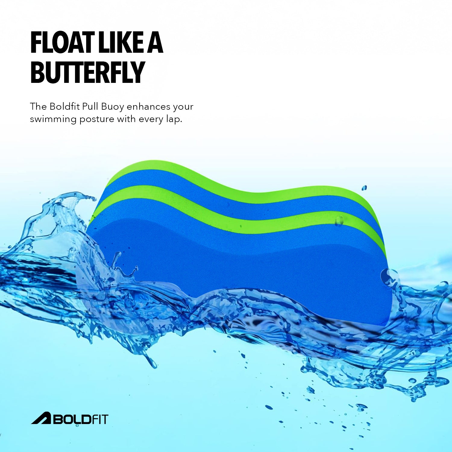 Boldfit Hydra Pullbouy - Blue/Green