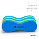 Boldfit Hydra Pullbouy - Blue/Green