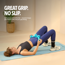 Boldfit Neoprene Dumbbells 3kg Blue - Pack of 2