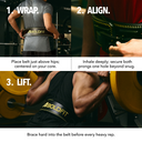 LEVER LOCK Buckle Powerlifting Belt