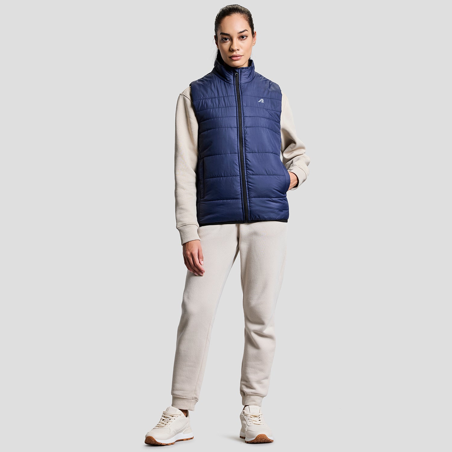 Blizzard Womens Sleeveless Jacket - Navy Blue