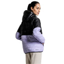 Frost Womens Puffer Jacket - Black/Purple