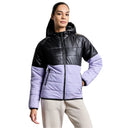 Frost Womens Puffer Jacket - Black/Purple