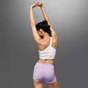 Limtiless snatched ruched back booty shorts - LILAC
