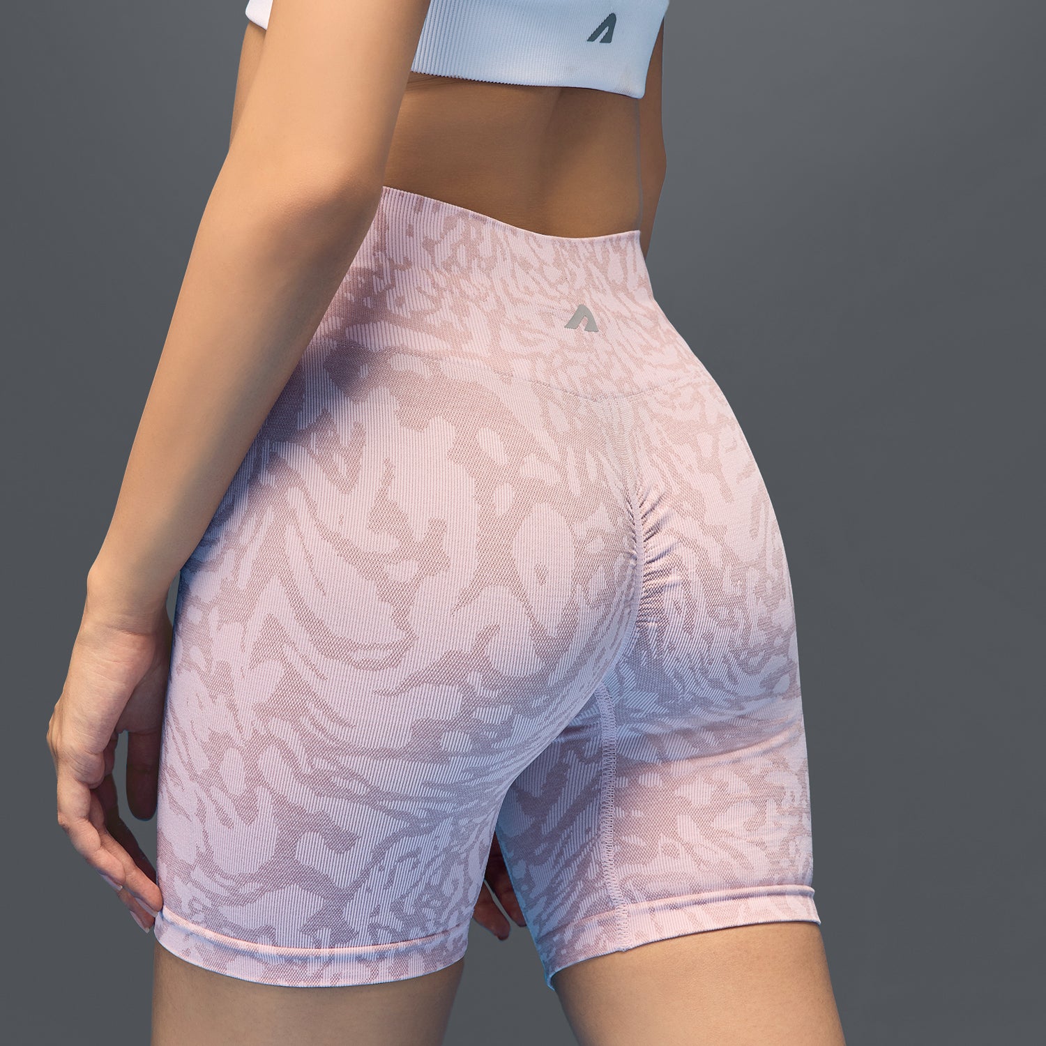 Limitless snatched high waisted ruched back shorts - Pink