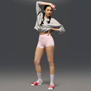 Limtiless snatched ruched back booty shorts - PINK
